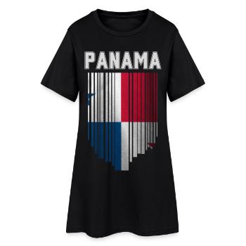 Drapeau panaméen, fierté panaméenne - Robe T-shirt Femme - noir - Devant