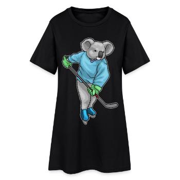 Koala Hockey Stick - Women’s T-Shirt Dress - black - Front
