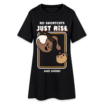 Just Rise and Grind Détermination et Succès - Robe T-shirt Femme - noir - Devant