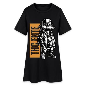 Duckin High – Urban Duck Art THC Ente - Robe T-shirt Femme - noir - Devant