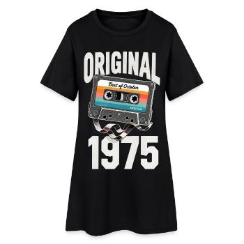 Octobre 1975 Legend Vintage Cassette Cadeau - Robe T-shirt Femme - noir - Devant