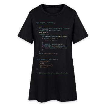 Rust christmas! - Women’s T-Shirt Dress - black - Front
