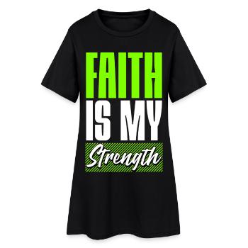 La foi est ma force - Robe T-shirt Femme - noir - Devant