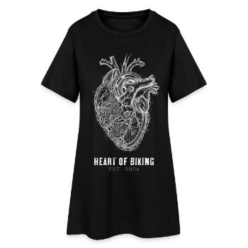 Bicycle Heart - Vélo Passion Rétro - Robe T-shirt Femme - noir - Devant