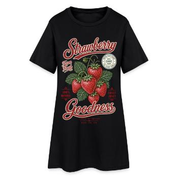 Chemise Erdbeeren Fraise Goodness - Robe T-shirt Femme - noir - Devant