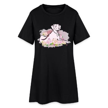 Rhodesian Ridgeback - Frauen T-Shirt-Kleid - Schwarz - Vorne