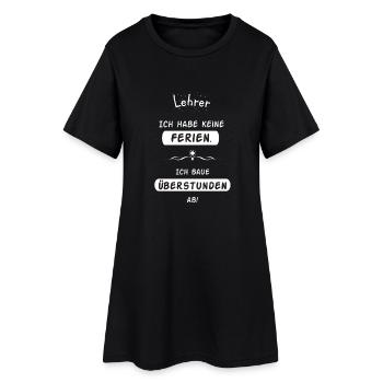 Lehrer Ferien - Frauen T-Shirt-Kleid - Schwarz - Vorne