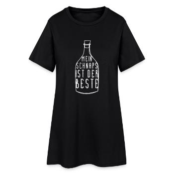 Mein Schnaps ist besser - Frauen T-Shirt-Kleid - Schwarz - Vorne