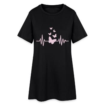 Butterfly - Women’s T-Shirt Dress - black - Front