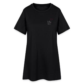 Le cœur ne devient pas dément. - Robe T-shirt Femme - noir - Devant
