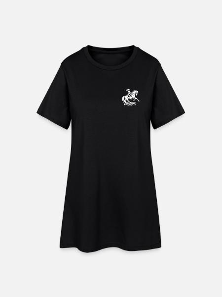 Cavalière de dressage - Robe T-shirt Femme - noir