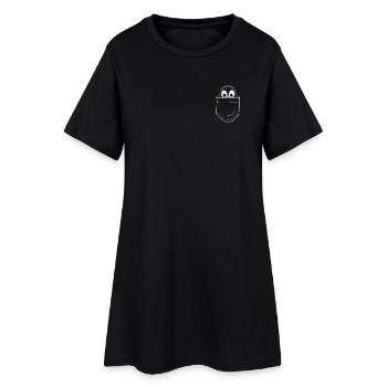 Pingouin - Robe T-shirt Femme - noir - Devant