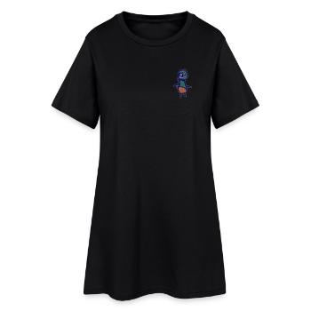 Art pour enfants - Robe T-shirt Femme - noir - Devant