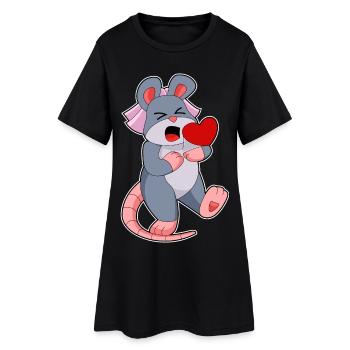 Mariage Mouse Bride Veil - Robe T-shirt Femme - noir - Devant