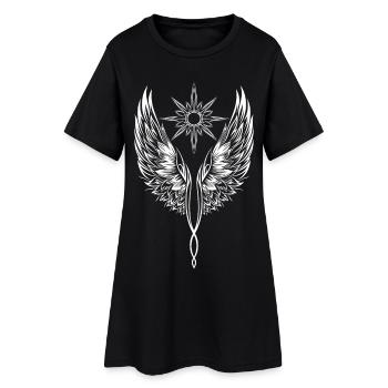 Angel Wings Angel Wings Archangel - Women’s T-Shirt Dress - black - Front