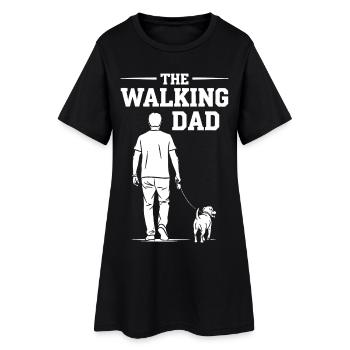 The Walking Dad - Funny Dog Dad Gift - Women’s T-Shirt Dress - black - Front