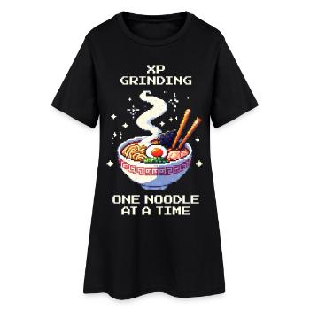 Farming d’XP : Une nouille à la fois | Ramen - Robe T-shirt Femme - noir - Devant