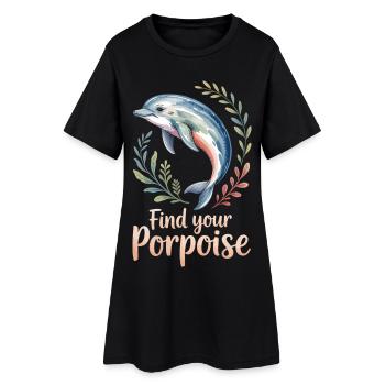 Trouvez votre motivation marsouin - Robe T-shirt Femme - noir - Devant