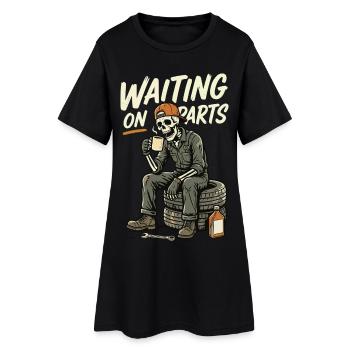 KfZ Mechaniker, Mechatroniker, Automechaniker - Frauen T-Shirt-Kleid - Schwarz - Vorne