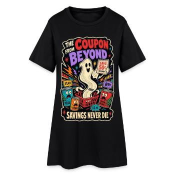 Coupon d’Au-delà – Sparfuchs Horror Humour - Robe T-shirt Femme - noir - Devant