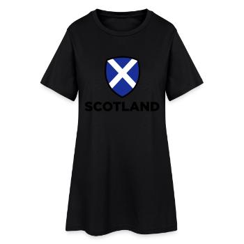 Drapeau national de l Ecosse - Robe T-shirt Femme - noir - Devant