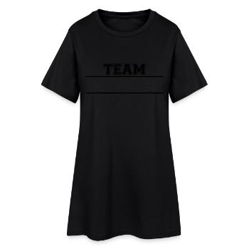 Das Team... - Frauen T-Shirt-Kleid - Schwarz - Vorne