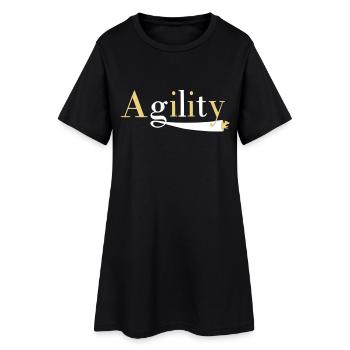 Agility tunnel - Robe T-shirt Femme - noir - Devant