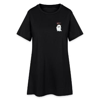 Boo Ghost : Fantôme mignon - Robe T-shirt Femme - noir - Devant