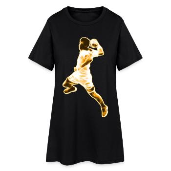 Handball Handballer - Design - Robe T-shirt Femme - noir - Devant