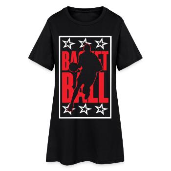 Basketball basketball players - Women’s T-Shirt Dress - black - Front