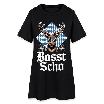 Lunettes de soleil Moose Bavarian Deer Basst Scho - Robe T-shirt Femme - noir - Devant