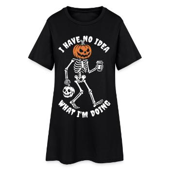 Je n'ai aucune idée de ce que je fais - Costume d'Halloween - Robe T-shirt Femme - noir - Devant