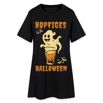 Hoppy Halloween Bière Happy Halloween Men - Robe T-shirt Femme - noir - Devant