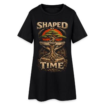 Bonsaï façonné par le temps - Robe T-shirt Femme - noir - Devant