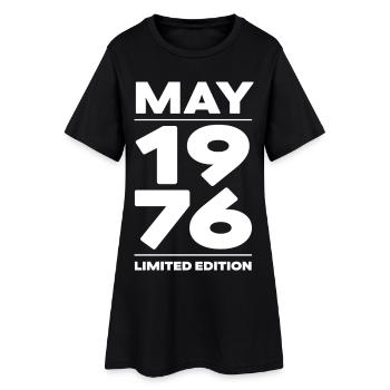 Limited Edition Mai 1976 Geburtstag Geschenk - Frauen T-Shirt-Kleid - Schwarz - Vorne