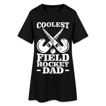 Coolest Hockey Dad - Women’s T-Shirt Dress - black - Front
