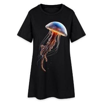 Méduse Méduse de feu Méduse Méduse mignonne - Robe T-shirt Femme - noir - Devant