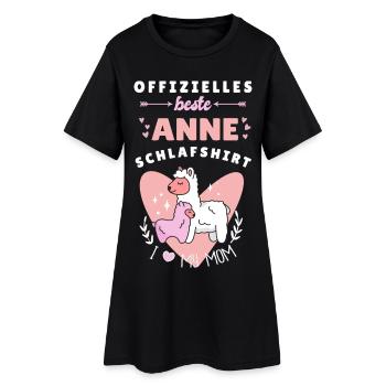 Meilleur design de cœur d’alpaga Anne (mère) turque - Robe T-shirt Femme - noir - Devant