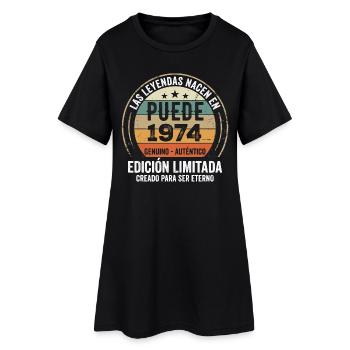 Cadeau Anniversaire Mai 1974, Né en mai 1974 - Robe T-shirt Femme - noir - Devant
