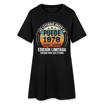 Cadeau Anniversaire Mai 1978, Né en mai 1978 - Robe T-shirt Femme - noir - Devant