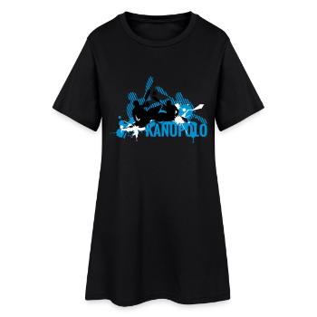 Kanupolo IV - Frauen T-Shirt-Kleid - Schwarz - Vorne