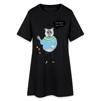 the skinny Jeans bear - Women’s T-Shirt Dress - black - Front