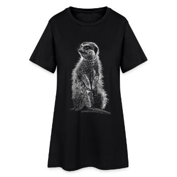 suricates - Robe T-shirt Femme - noir - Devant