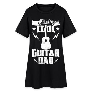 Papa Guitare Cool - Robe T-shirt Femme - noir - Devant