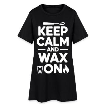 Cadre de technicien de laboratoire dentaire - Robe T-shirt Femme - noir - Devant