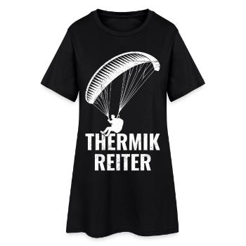 Parapente THERMIK REITER Drôle - Robe T-shirt Femme - noir - Devant