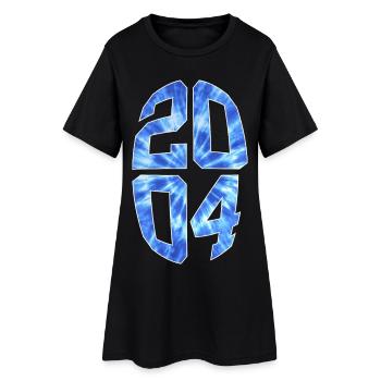 22 YEARS OLD 2004 22ND BIRTHDAY - Women’s T-Shirt Dress - black - Front
