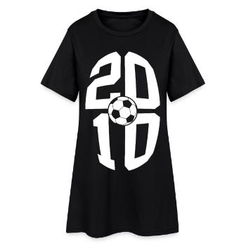 16 ANS DE NAISSANCE EN 2010 FOOTBALL 16E ANNIVERSAIRE - Robe T-shirt Femme - noir - Devant