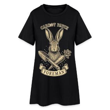 CONTREMAÎTRE DU CHAMP DE CAROTTES - Robe T-shirt Femme - noir - Devant
