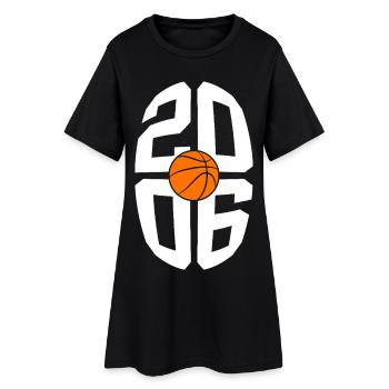 20E ANNIVERSAIRE DU BASKETBALL VINTAGE 2006 - Robe T-shirt Femme - noir - Devant